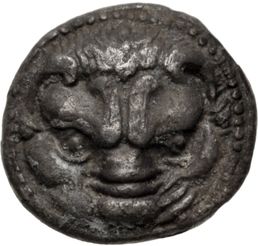415/0---387-BC-Bruttium-AR-Hemidrachm